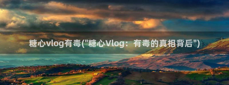 糖心官方vlog